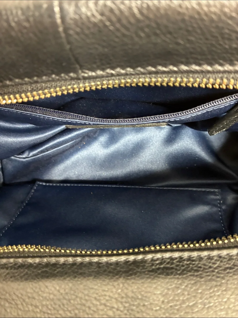 Coach Black Leather Shoulder Satchel with Polished Hardware - Picture 4 of 7